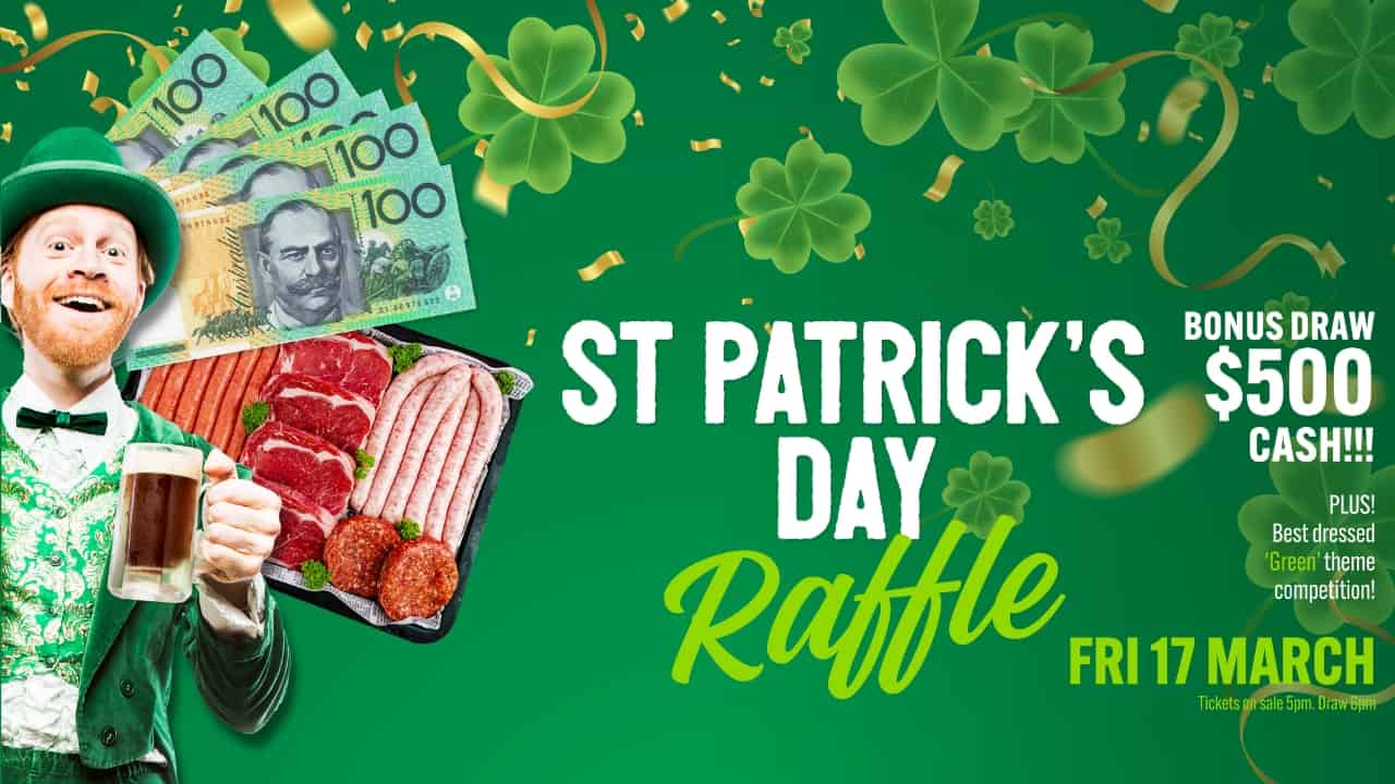 St Patrick's Day Raffle 1