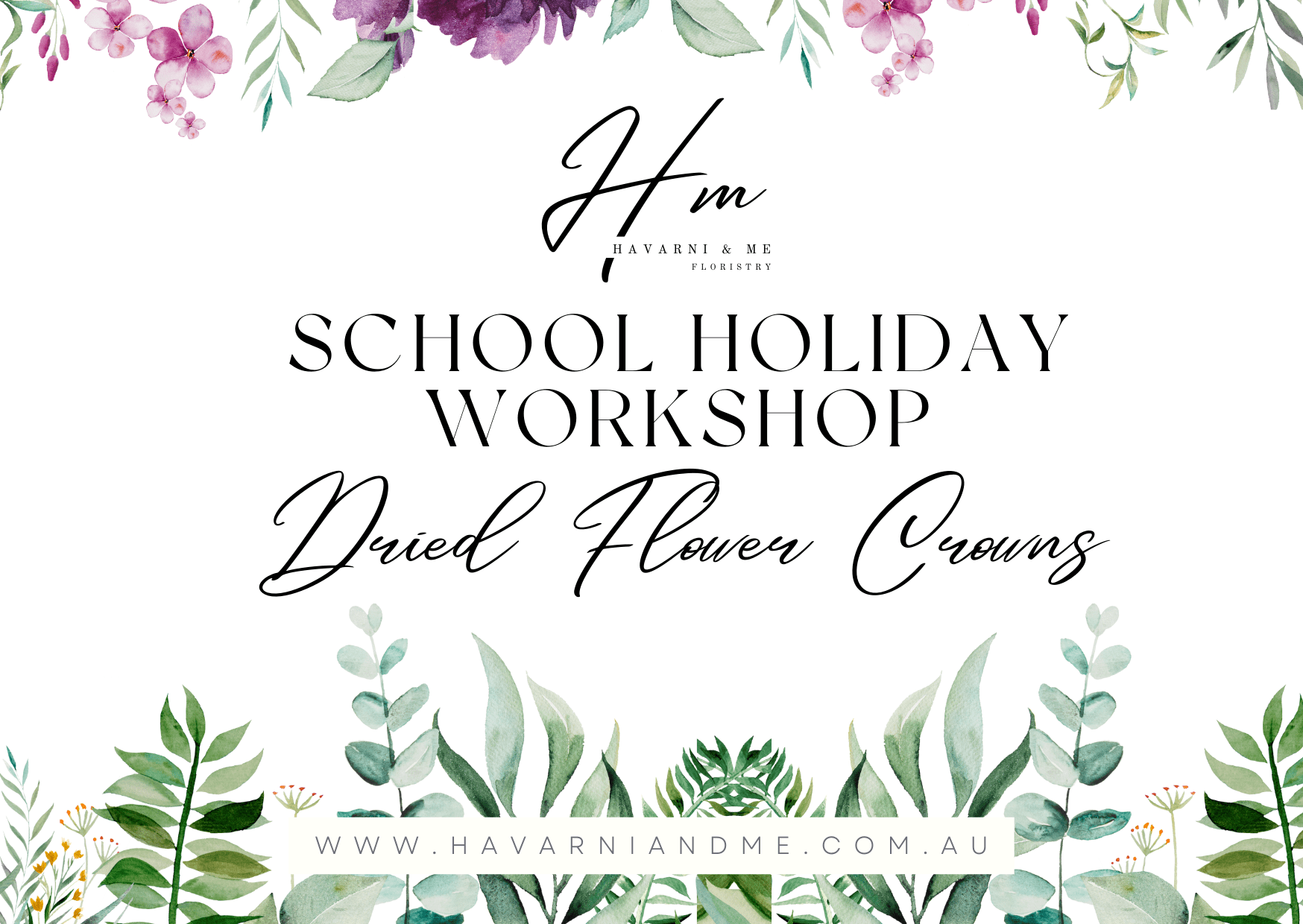 Featured image for “https://www.havarniandme.com.au/products/dried-flower-crowns-school-holiday-workshops-singleton-location”