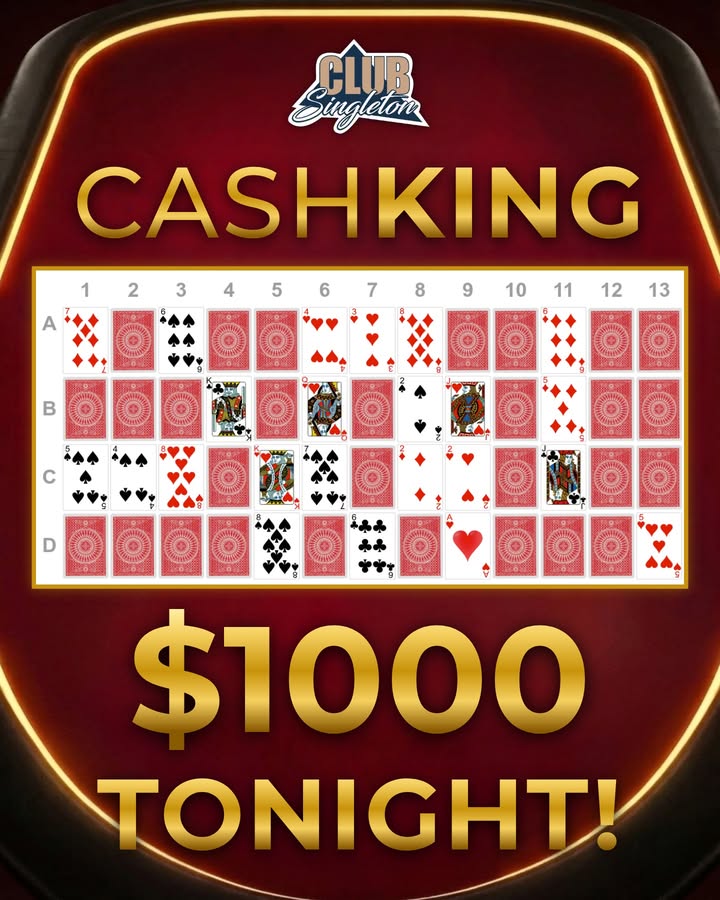 Featured image for “The CashKing jackpot is building fast at Club Singleton! 💰💰”