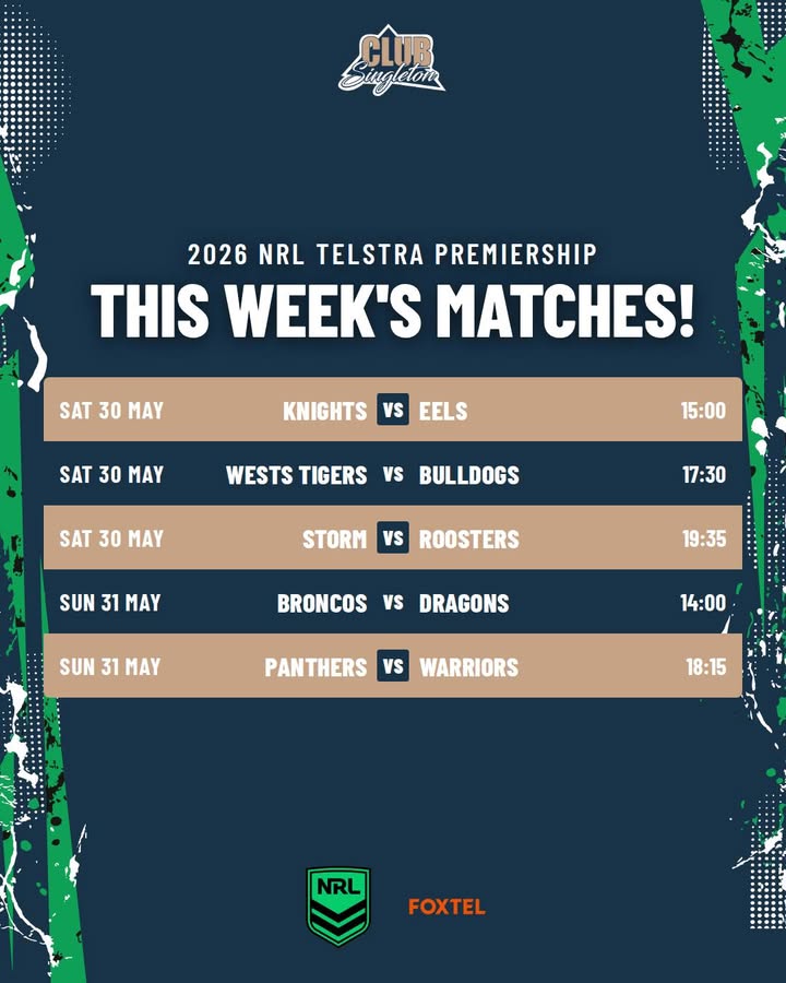 Featured image for “Club Singleton is the place to be for your NRL action! 🔥🏉”