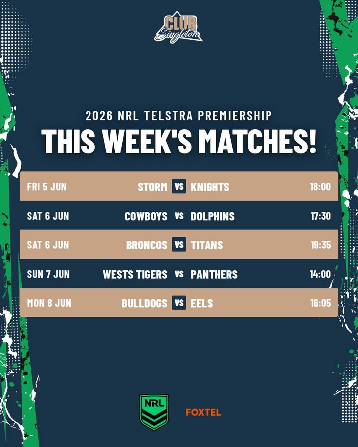 Home 1 Featured image for “Enjoy Fox exclusive NRL at Club Singleton!”
